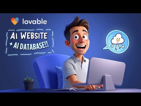 Lovable + Supabase = MIND BLOWING AI WEB APP WITH DB IN MINUTES!